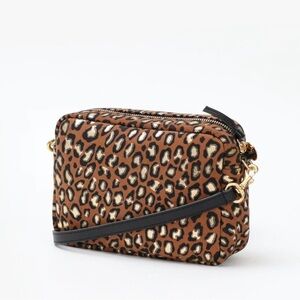 NWT Clare V. Midi Sac - leopard print